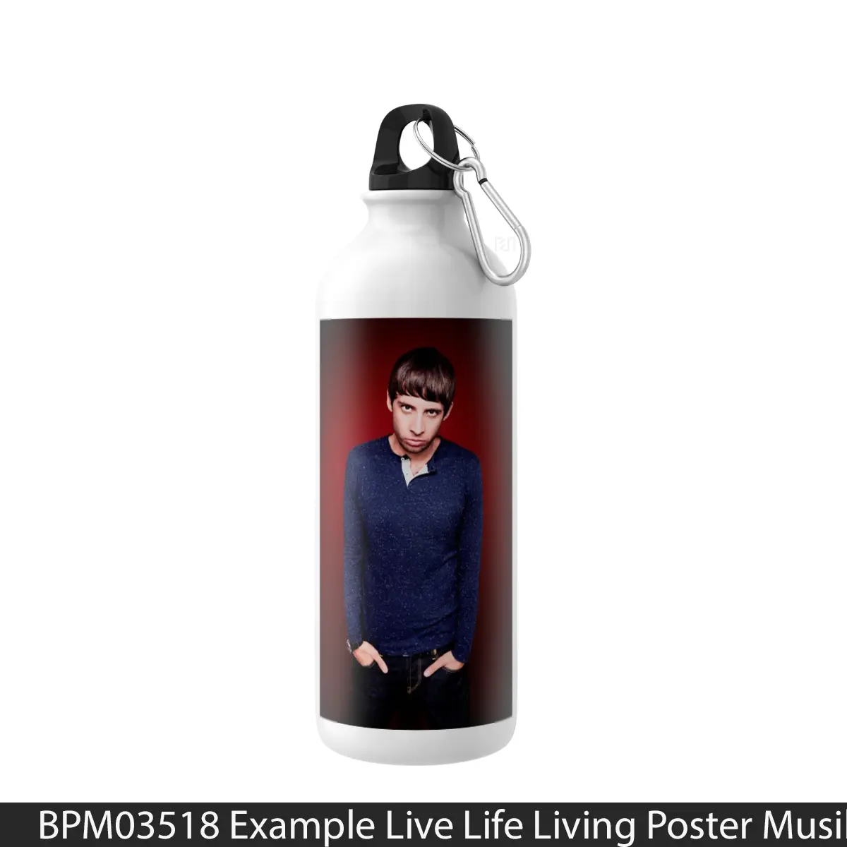 Botol Example Live Life Living - Music Sport Bottle
