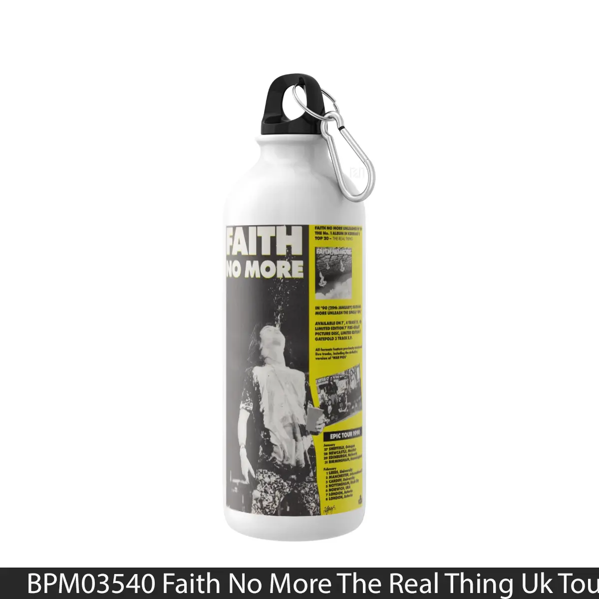 Botol Faith No More The Real Thing Uk Tour 1989 - Music Sport Bottle