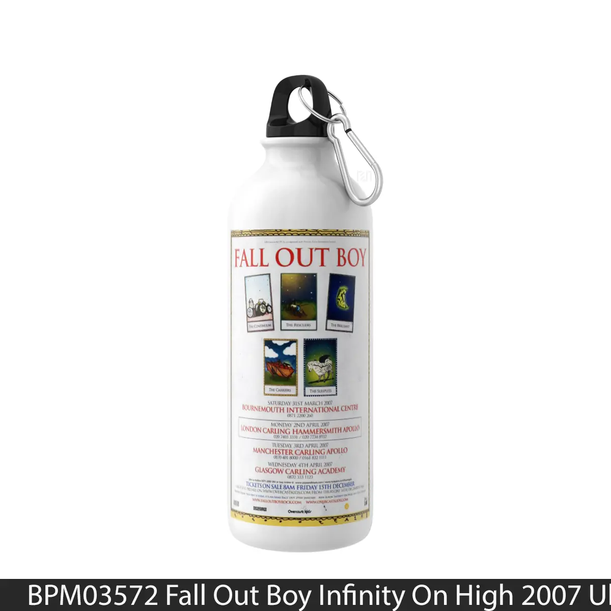 Botol Fall Out Boy Infinity On High 2007 Uk Tour - Music Sport Bottle