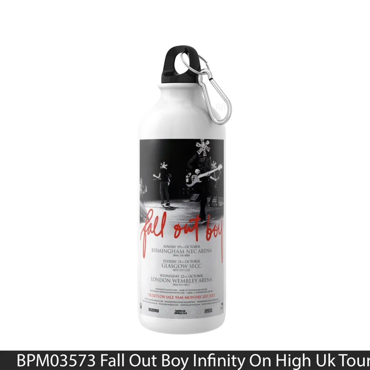 Botol Fall Out Boy Infinity On High Uk Tour 2008 - Music Sport Bottle