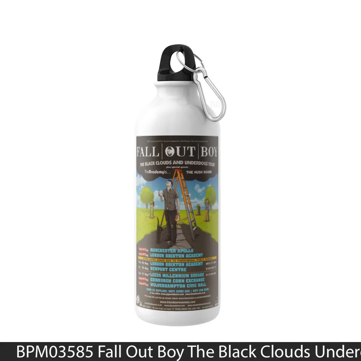 Botol Fall Out Boy The Black Clouds Underdogs 2006 Uk 1 - Music Sport Bottle