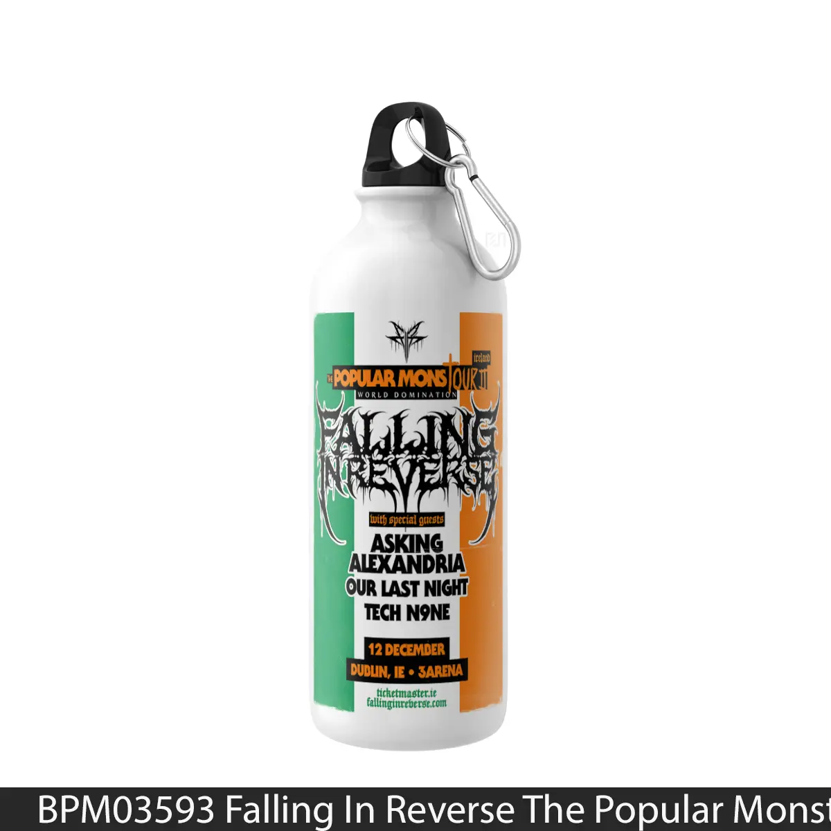 Botol Falling In Reverse The Popular Monstour 2024 Uk To - Music Sport Bottle
