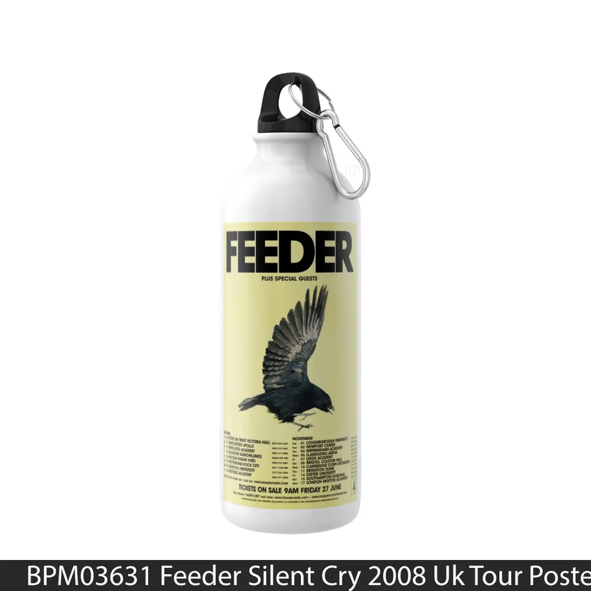 Botol Feeder Silent Cry 2008 Uk Tour - Music Sport Bottle