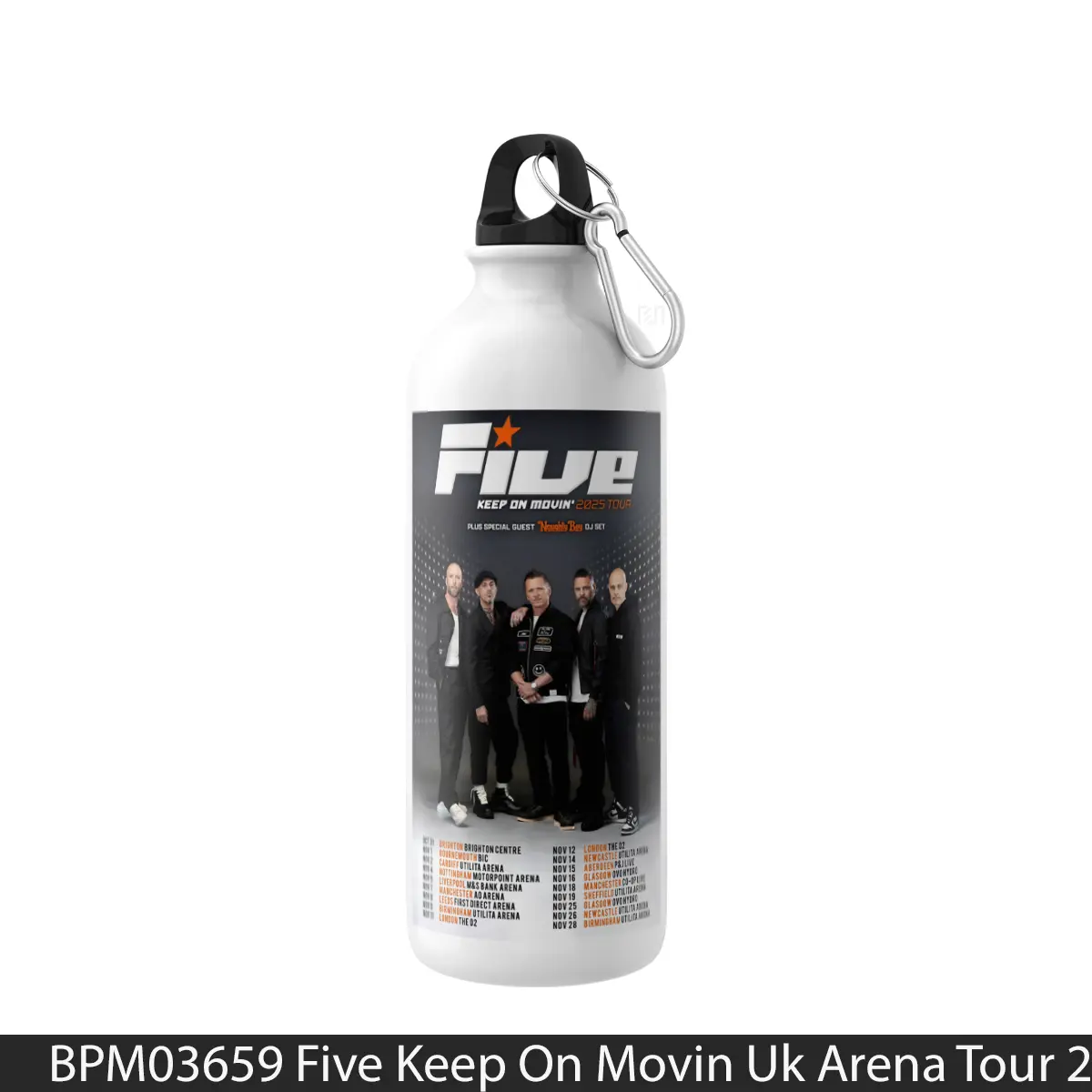 Botol Five Keep On Movin Uk Arena Tour 2025 - Music Sport Bottle