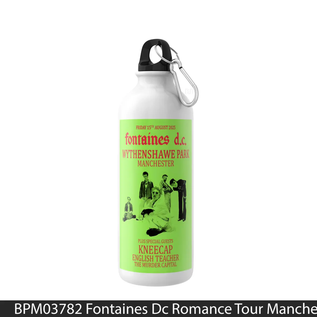 Botol Fontaines Dc Romance Tour Manchester Wythenshawe Park - Music Sport Bottle