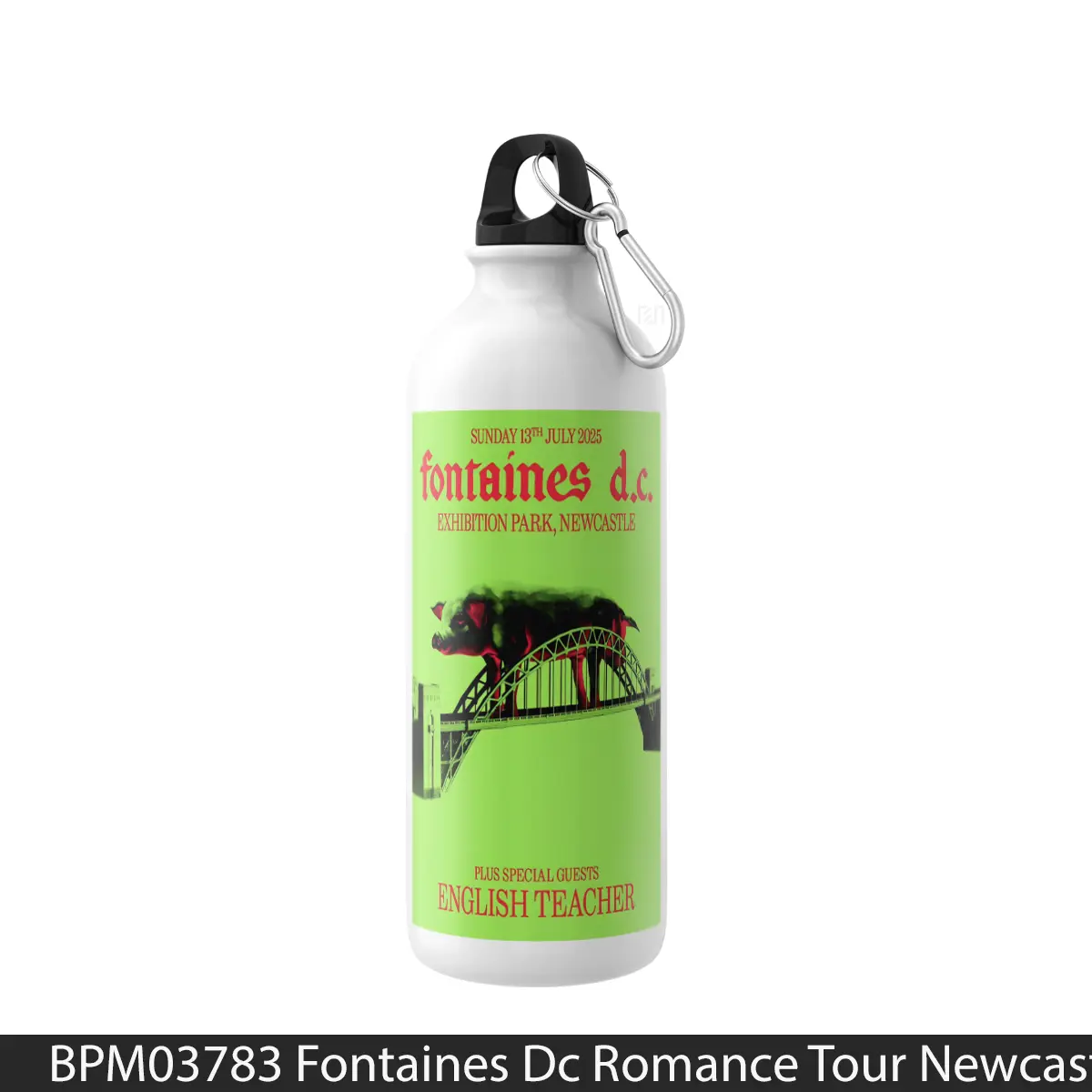 Botol Fontaines Dc Romance Tour Newcastle Exhibition Park - Music Sport Bottle