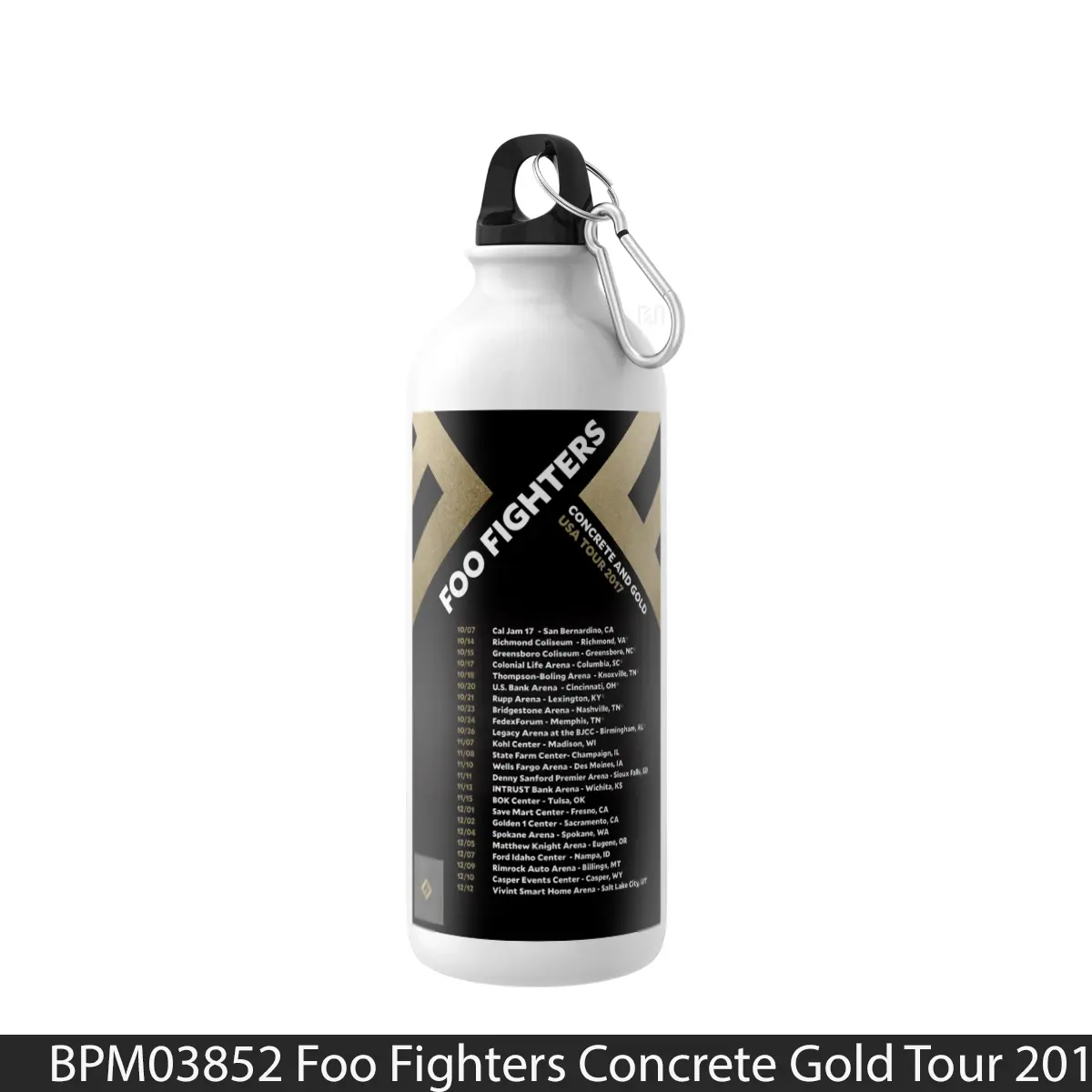 Botol Foo Fighters Concrete Gold Tour 2017 Usa North America - Music Sport Bottle