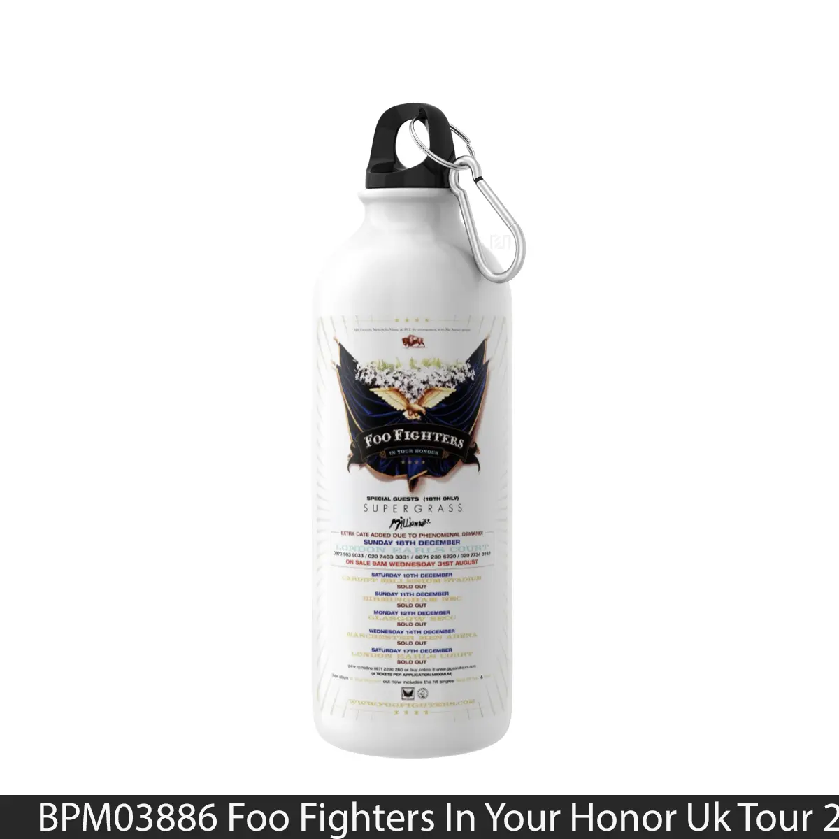 Botol Foo Fighters In Your Honor Uk Tour 2005 - Music Sport Bottle