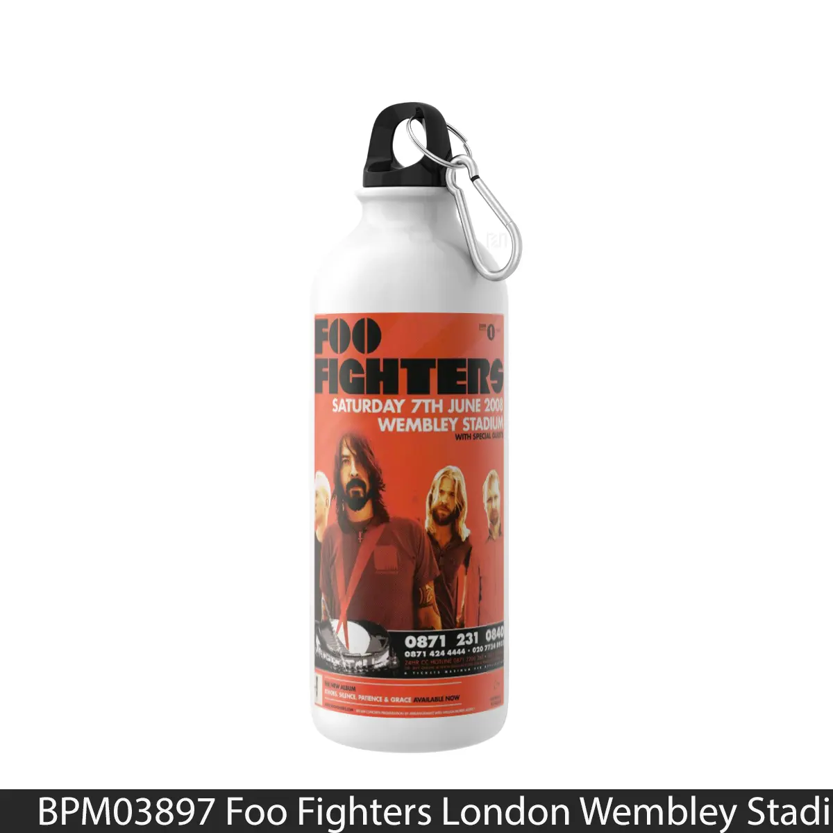 Botol Foo Fighters London Wembley Stadium 2008 - Music Sport Bottle