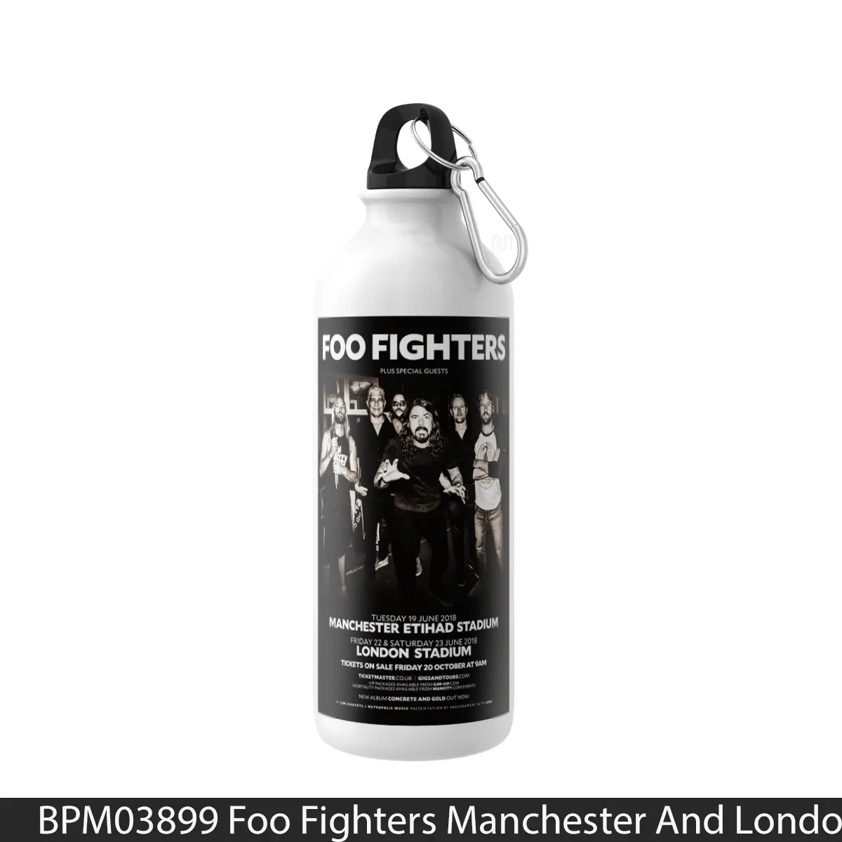 Botol Foo Fighters Manchester And London Stadium Tour - Music Sport Bottle