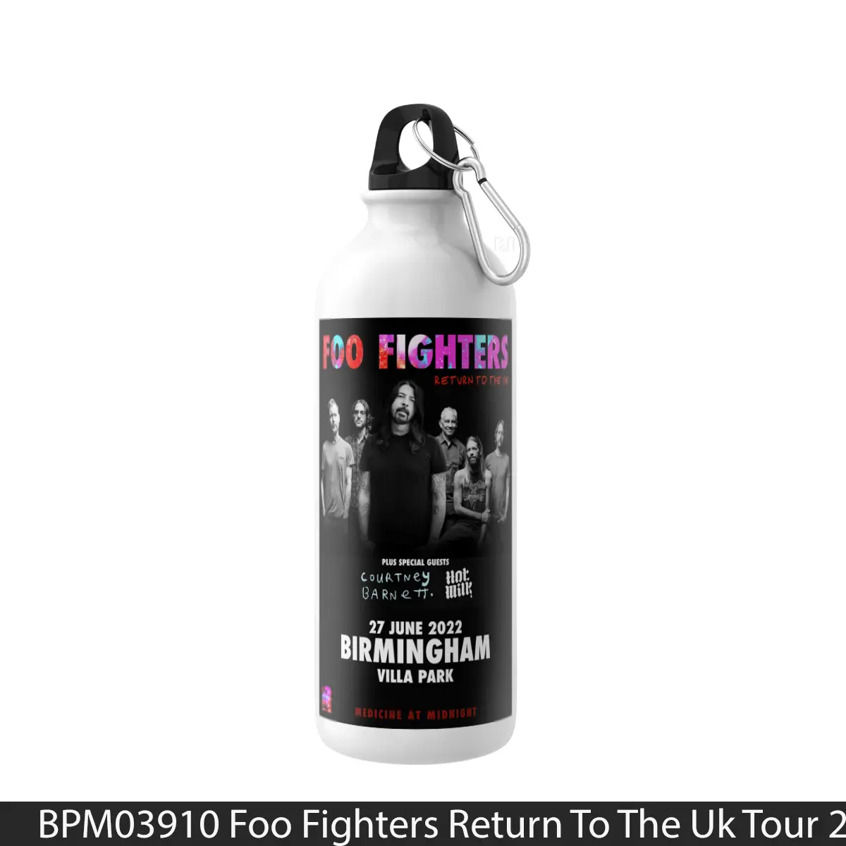 Botol Foo Fighters Return To The Uk Tour 2022 Birmingham - Music Sport Bottle