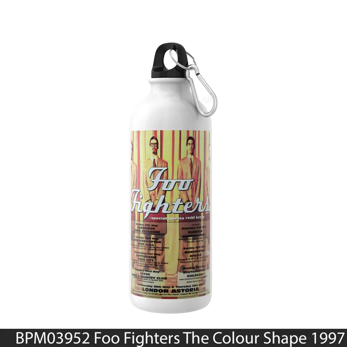Botol Foo Fighters The Colour Shape 1997 Uk Tour Poste - Music Sport Bottle