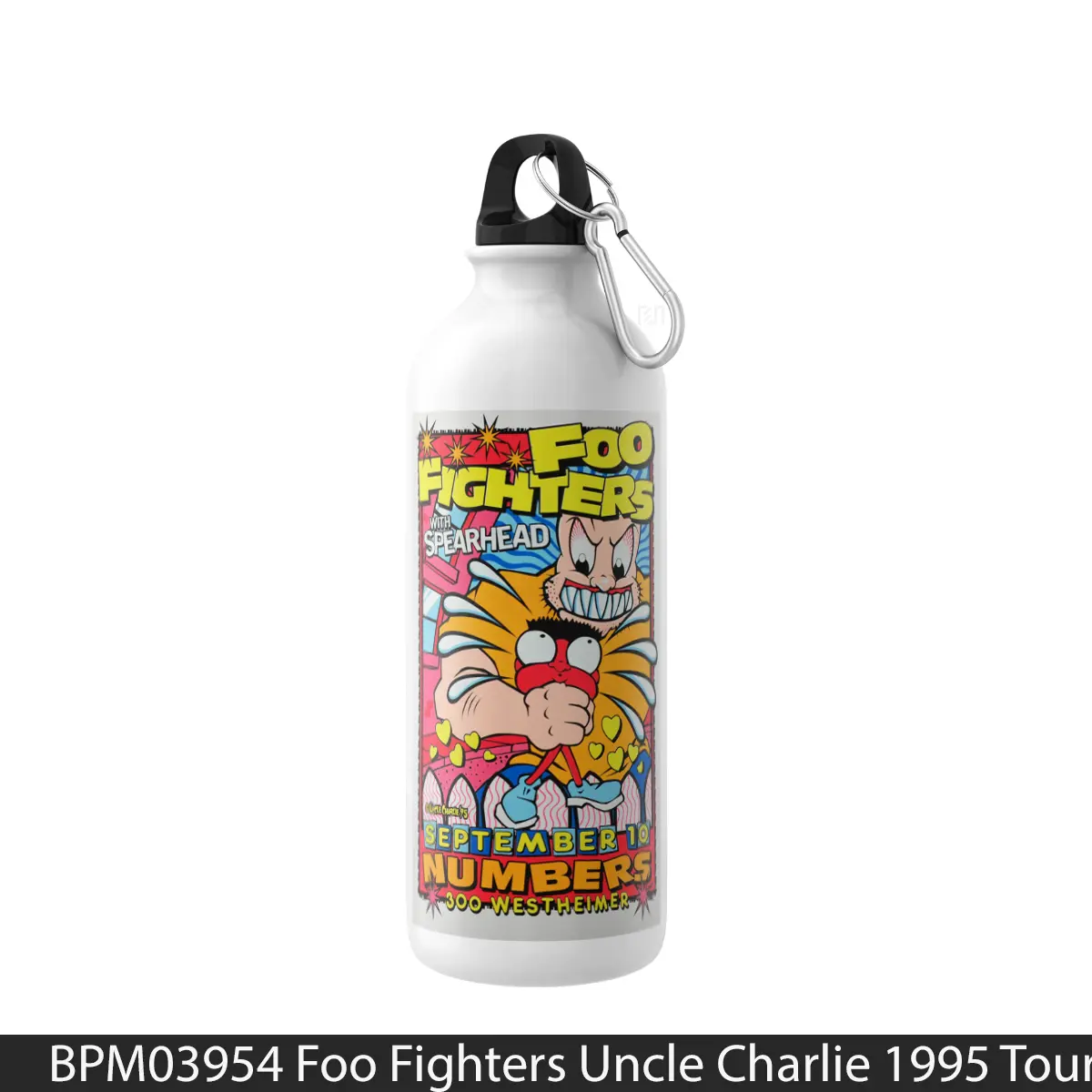 Botol Foo Fighters Uncle Charlie 1995 Tour - Music Sport Bottle