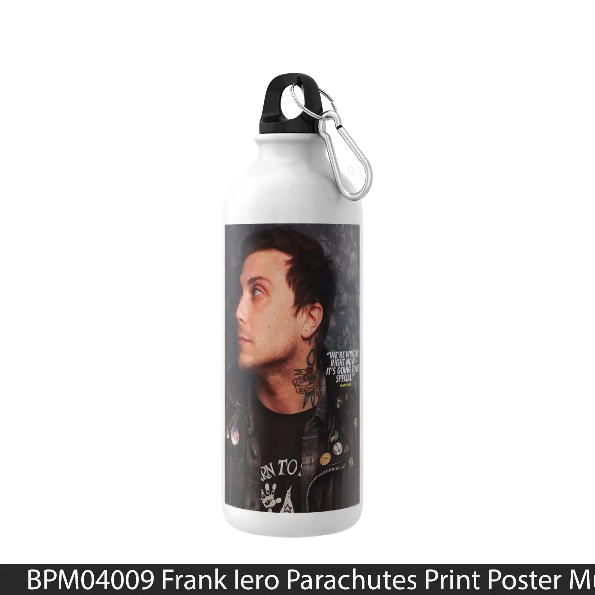 Botol Frank Iero Parachutes Print - Music Sport Bottle