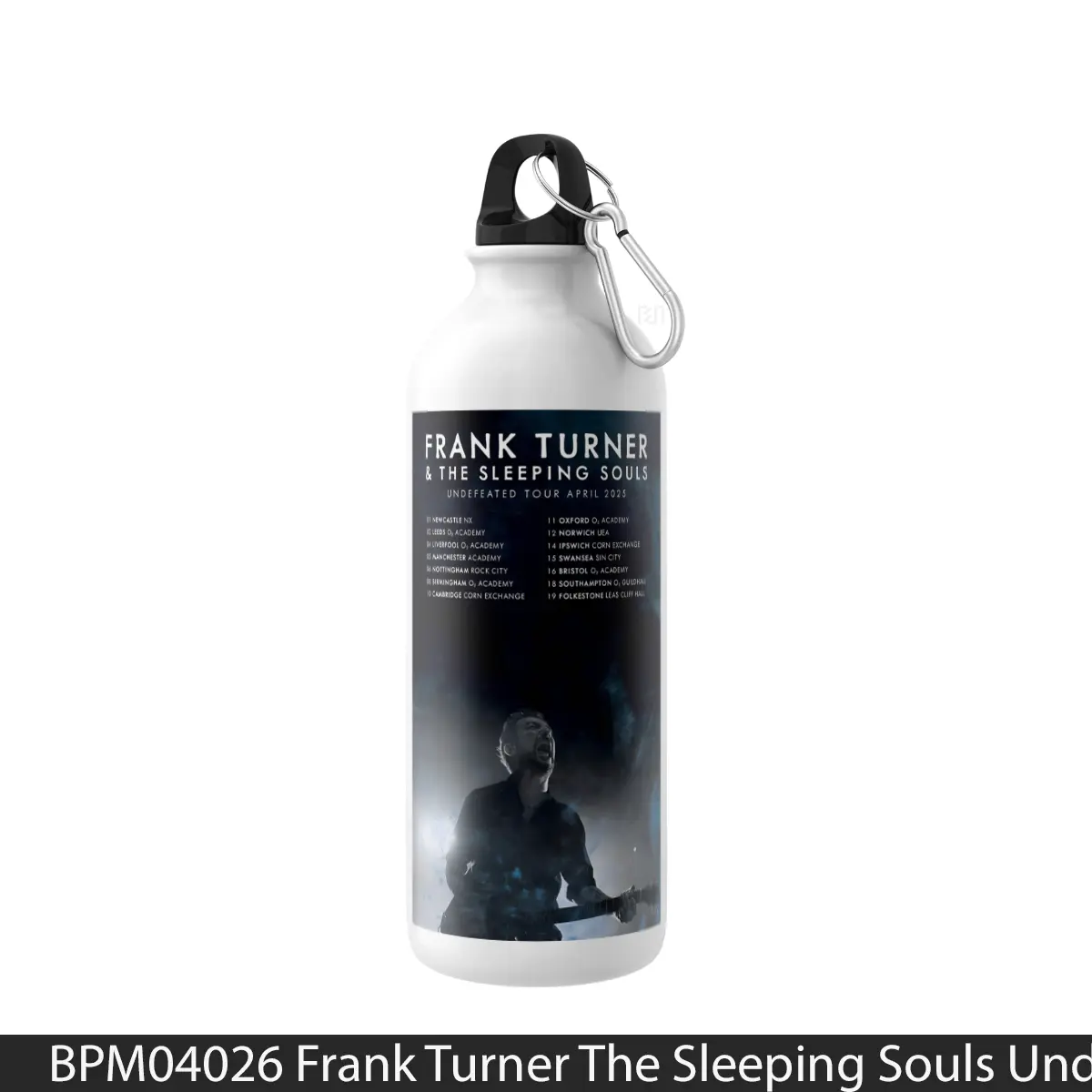 Botol Frank Turner The Sleeping Souls Undefeated Uk Tour 2025 - Music Sport Bottle
