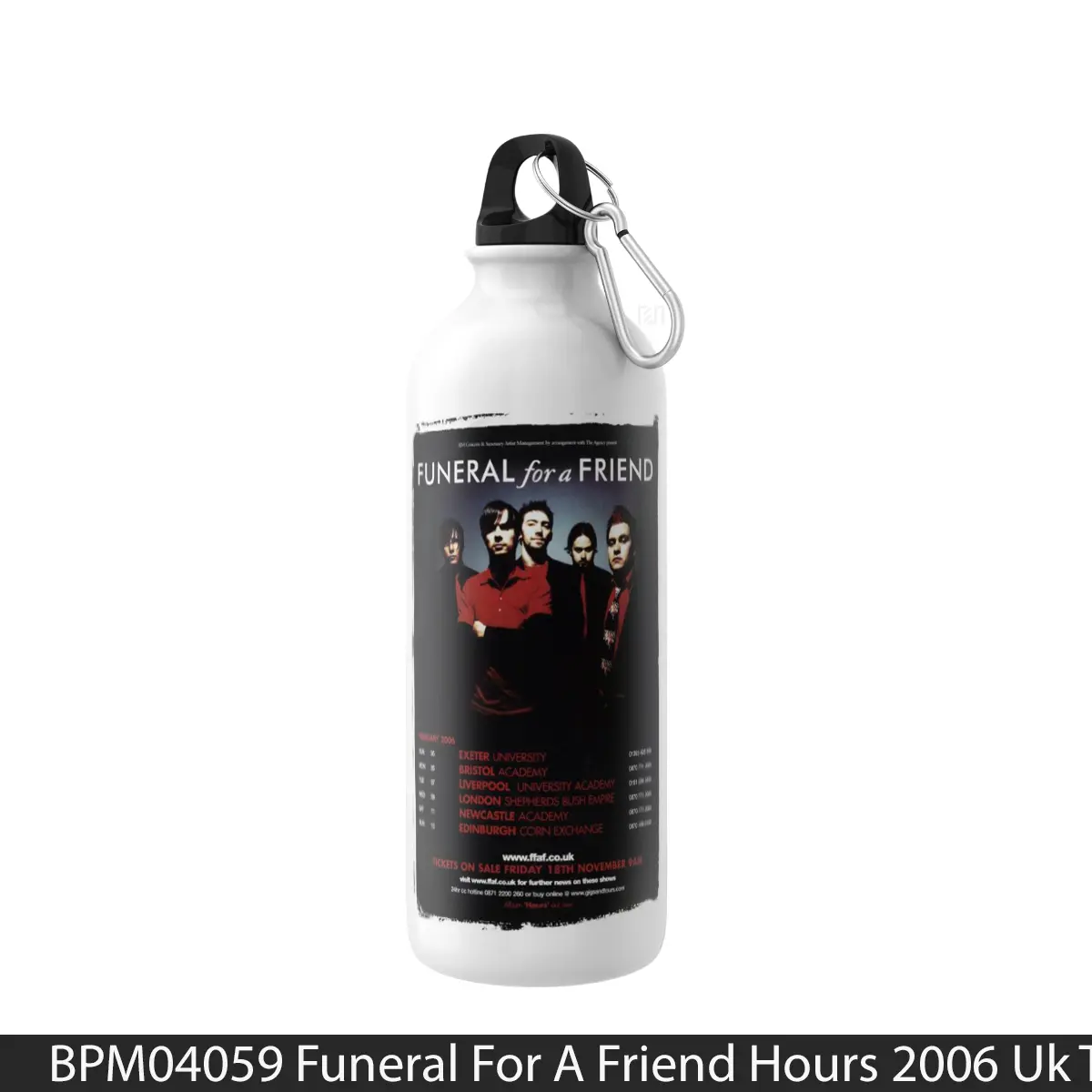 Botol Funeral For A Friend Hours 2006 Uk Tour - Music Sport Bottle