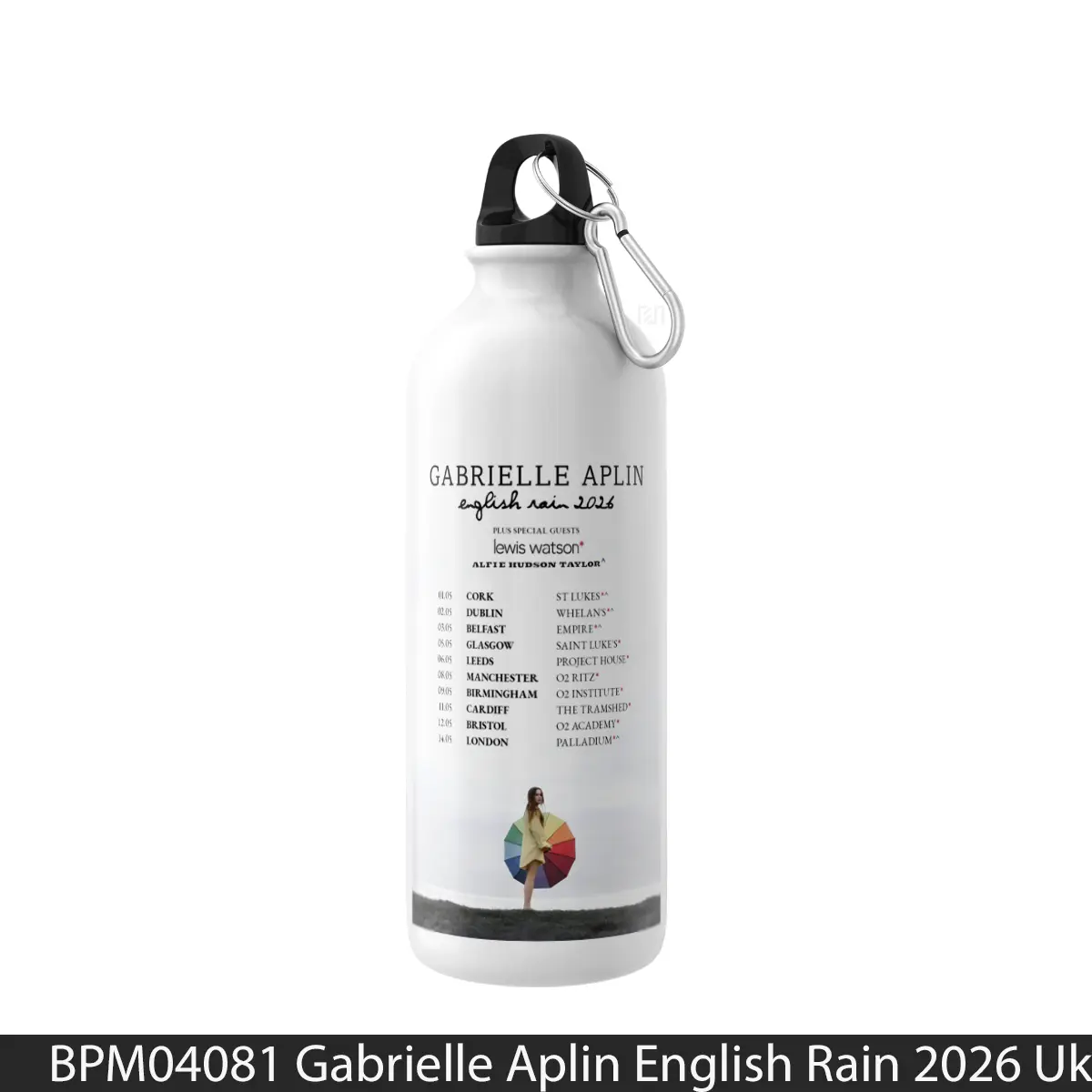 Botol Gabrielle Aplin English Rain 2026 Uk Ireland Tour - Music Sport Bottle
