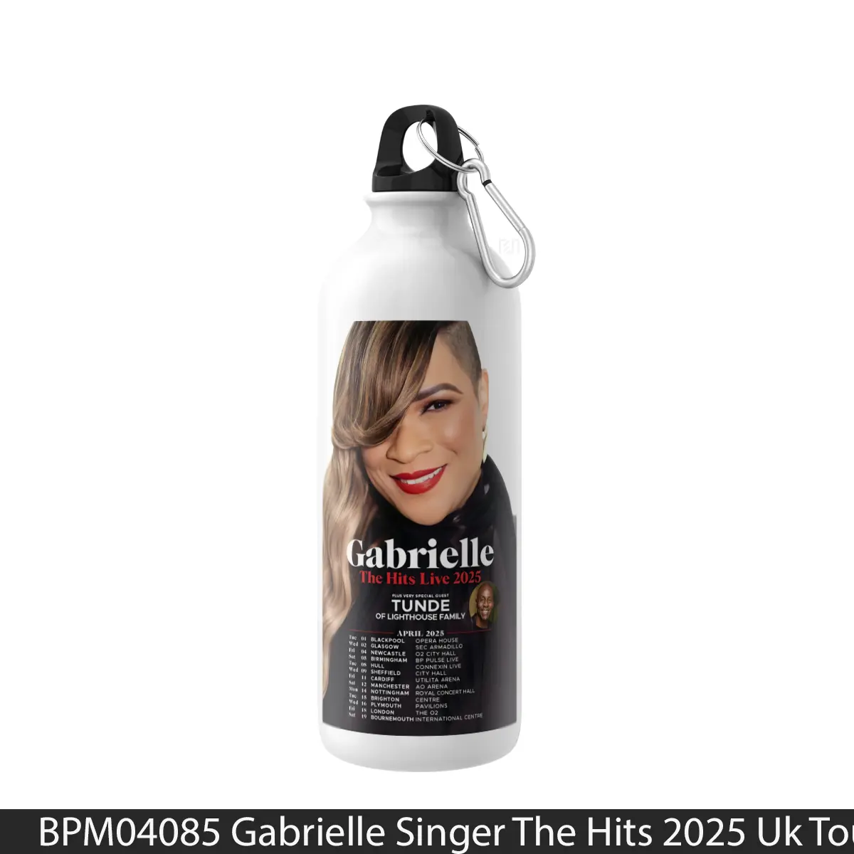 Botol Gabrielle Singer The Hits 2025 Uk Tour - Music Sport Bottle