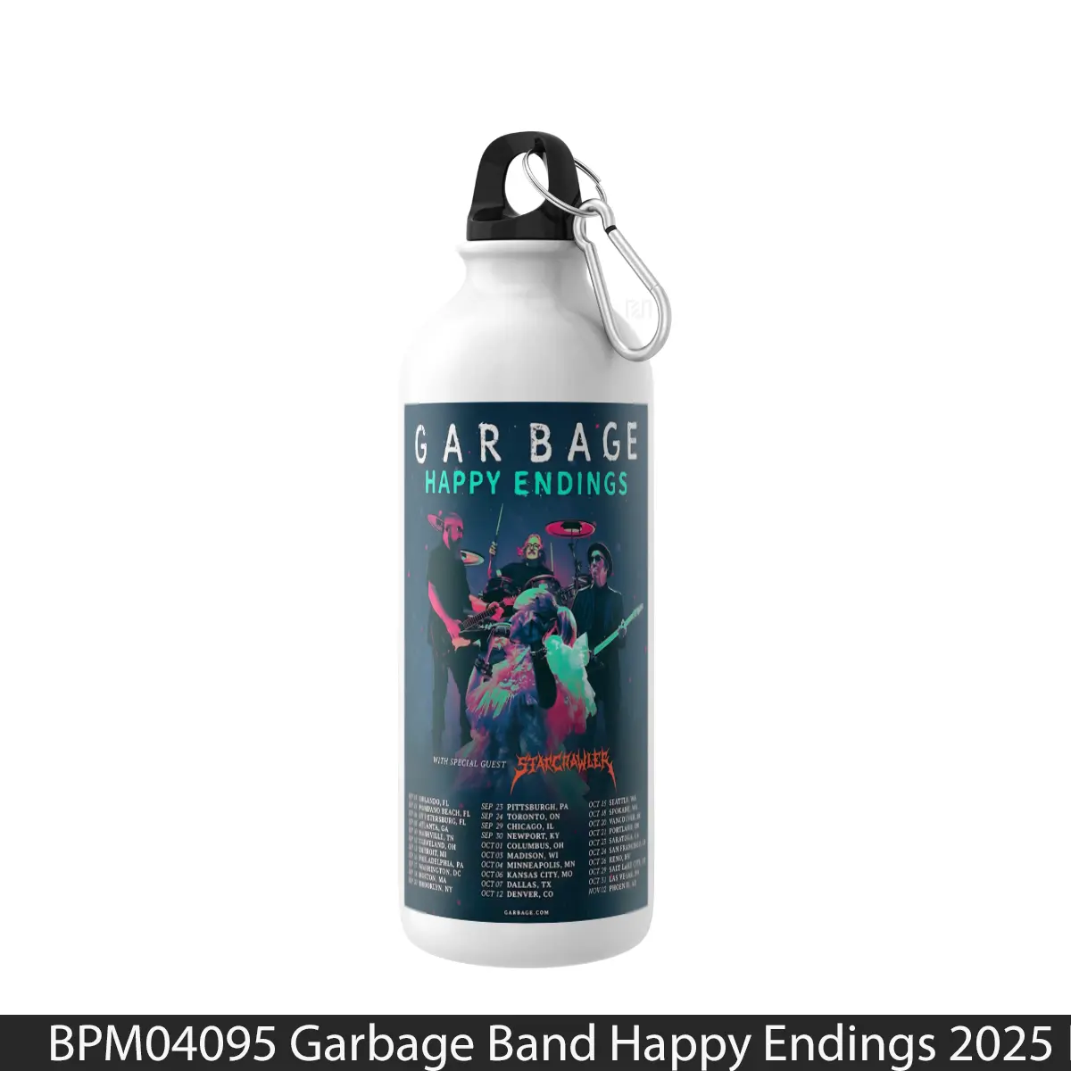 Botol Garbage Band Happy Endings 2025 North America To - Music Sport Bottle