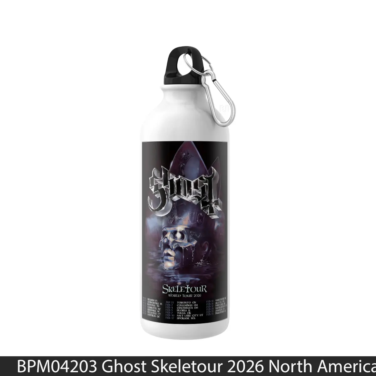 Botol Ghost Skeletour 2026 North America Arena Tour - Music Sport Bottle