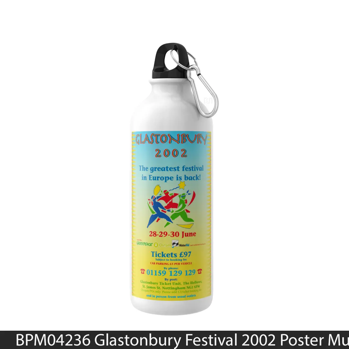 Botol Glastonbury Festival 2002 - Music Sport Bottle