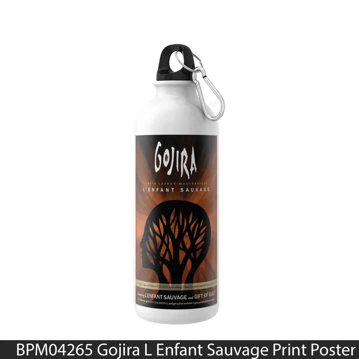 Botol Gojira L Enfant Sauvage Print - Music Sport Bottle