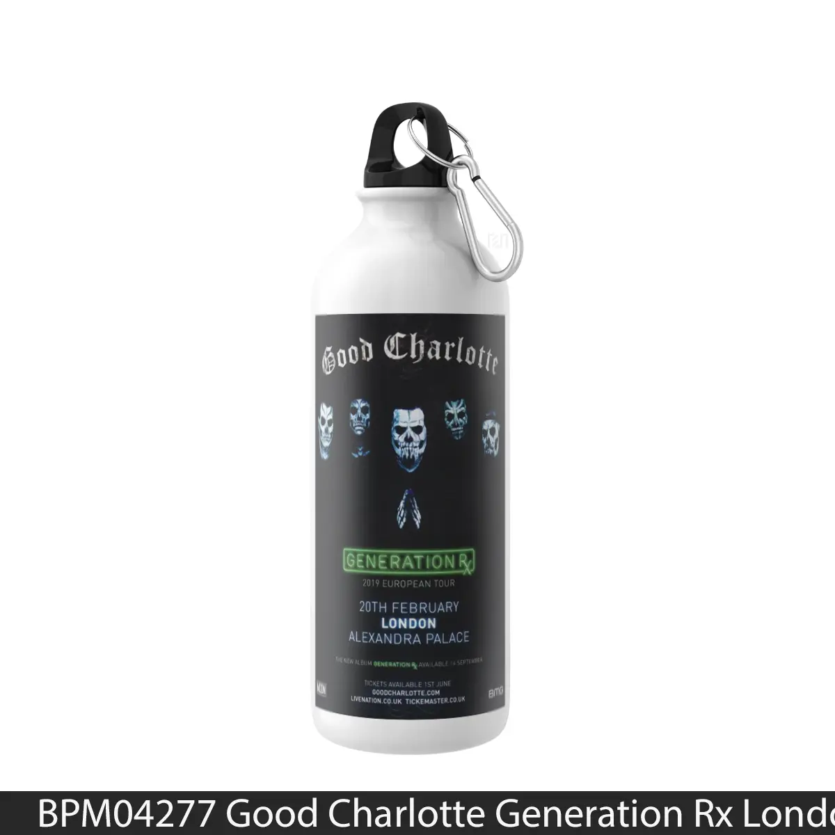 Botol Good Charlotte Generation Rx London 2018 Tour - Music Sport Bottle