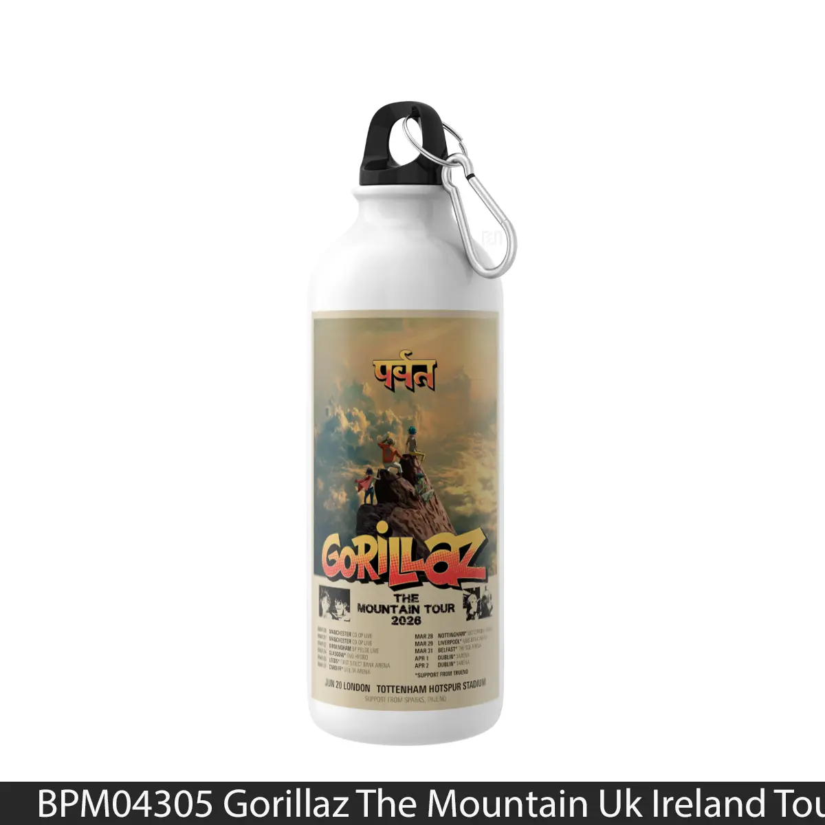 Botol Gorillaz The Mountain Uk Ireland Tour 2026 - Music Sport Bottle