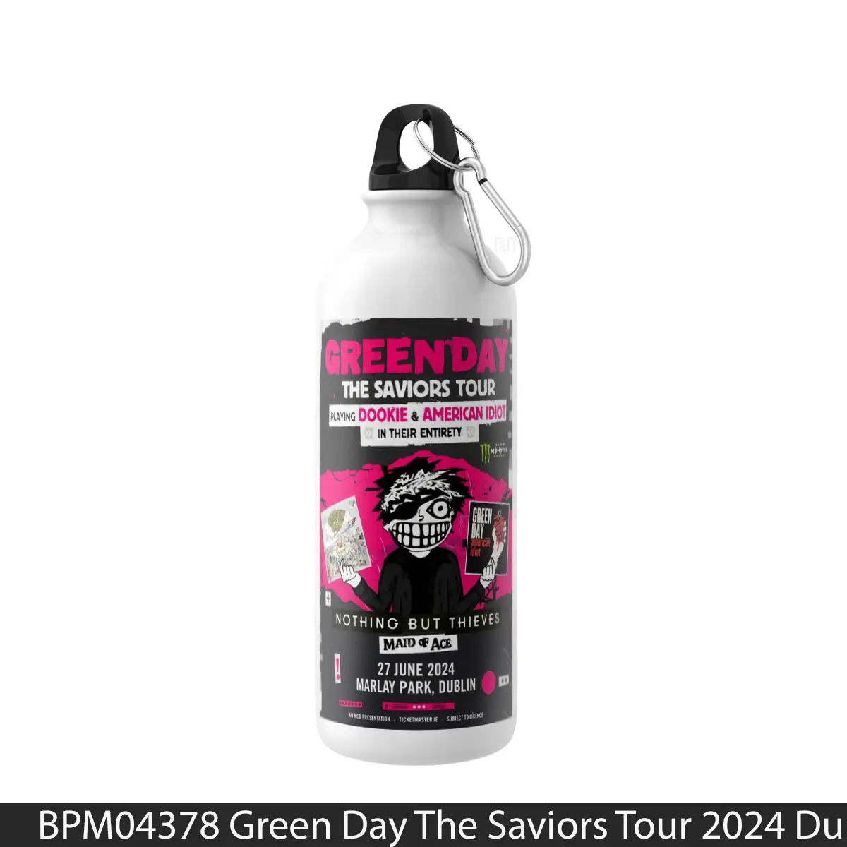 Botol Green Day The Saviors Tour 2024 Dublin Marlay Park - Music Sport Bottle