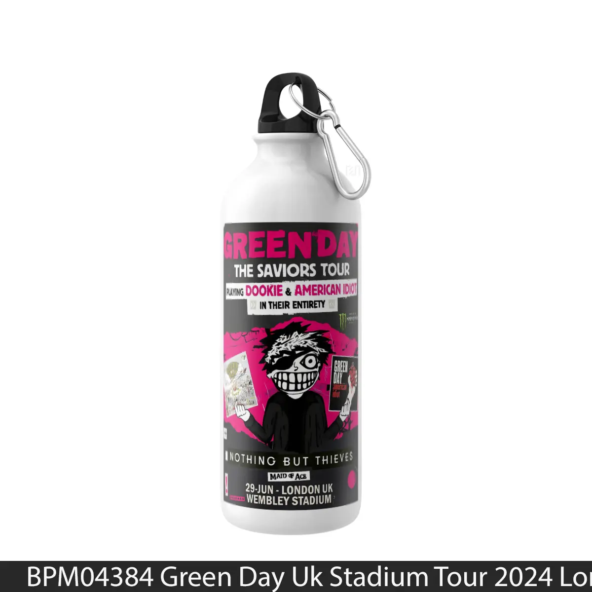 Botol Green Day Uk Stadium Tour 2024 London - Music Sport Bottle