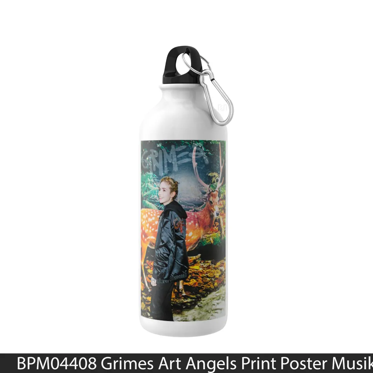 Botol Grimes Art Angels Print - Music Sport Bottle