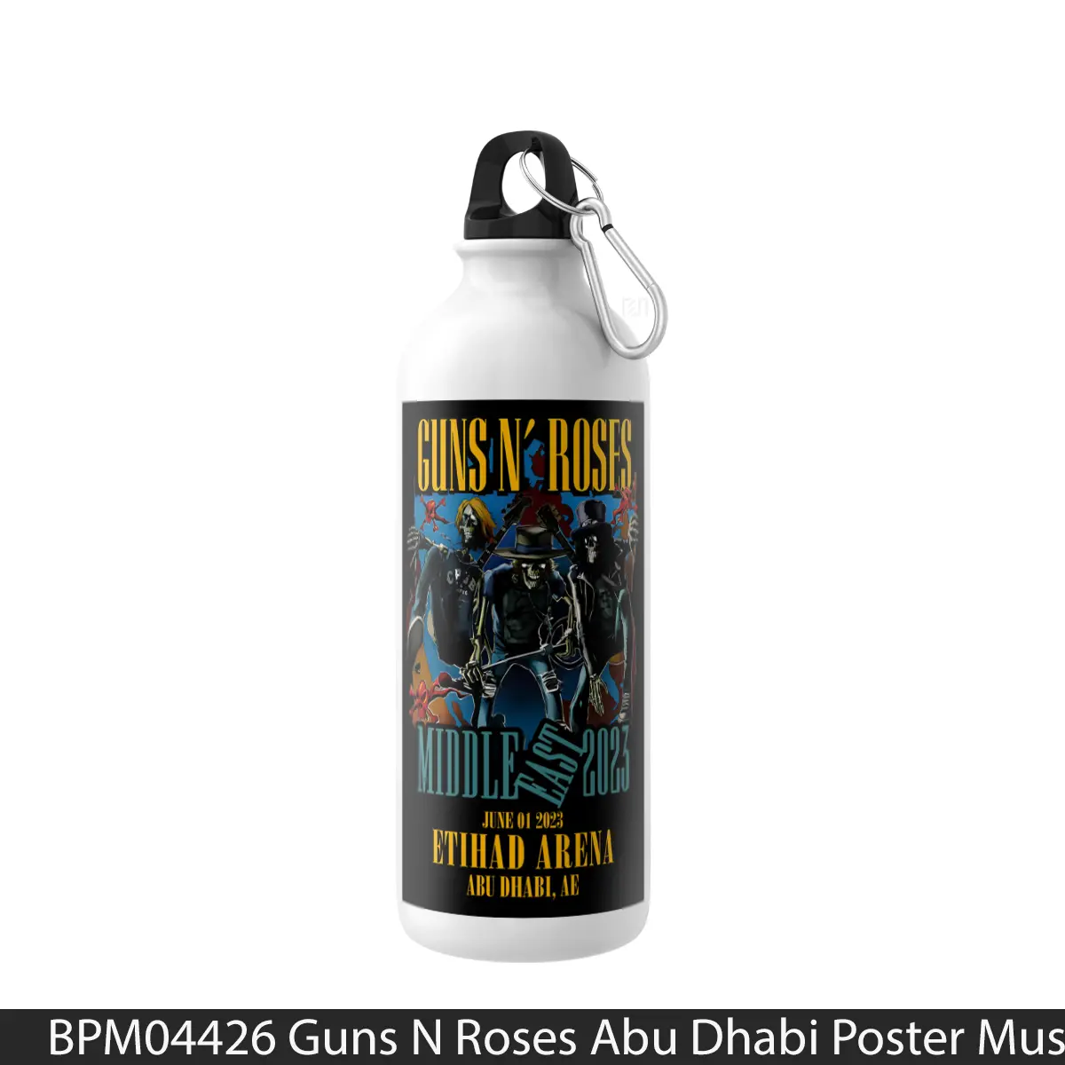 Botol Guns N Roses Abu Dhabi - Music Sport Bottle