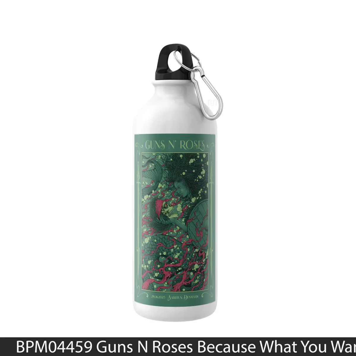 Botol Guns N Roses Because What You Want 2025 Tour Aarhu - Music Sport Bottle