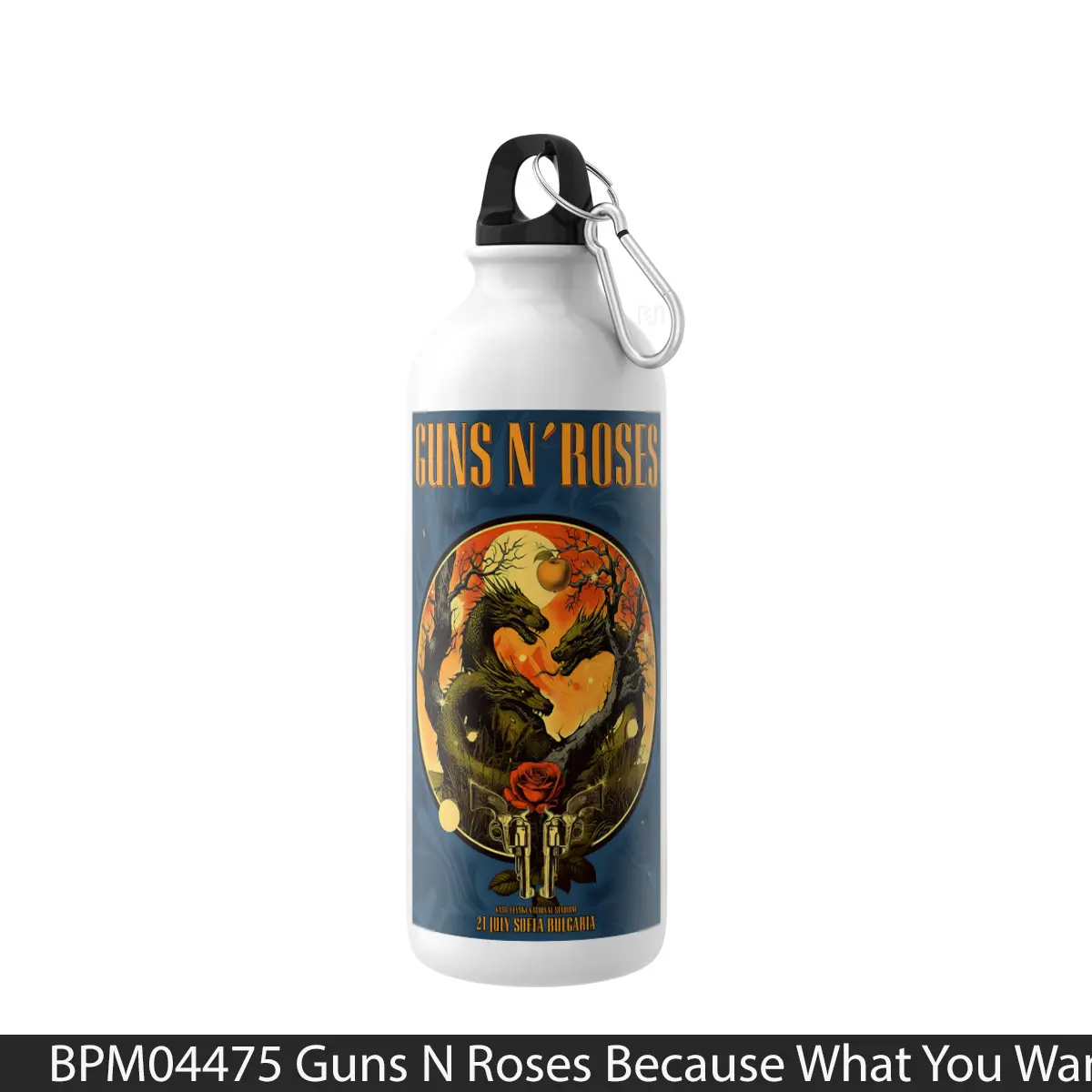 Botol Guns N Roses Because What You Want 2025 Tour Sofia - Music Sport Bottle