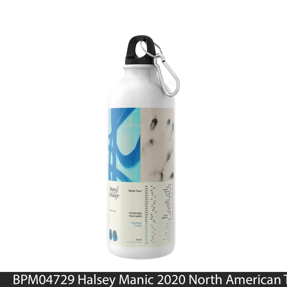 Botol Halsey Manic 2020 North American Tour 1 - Music Sport Bottle