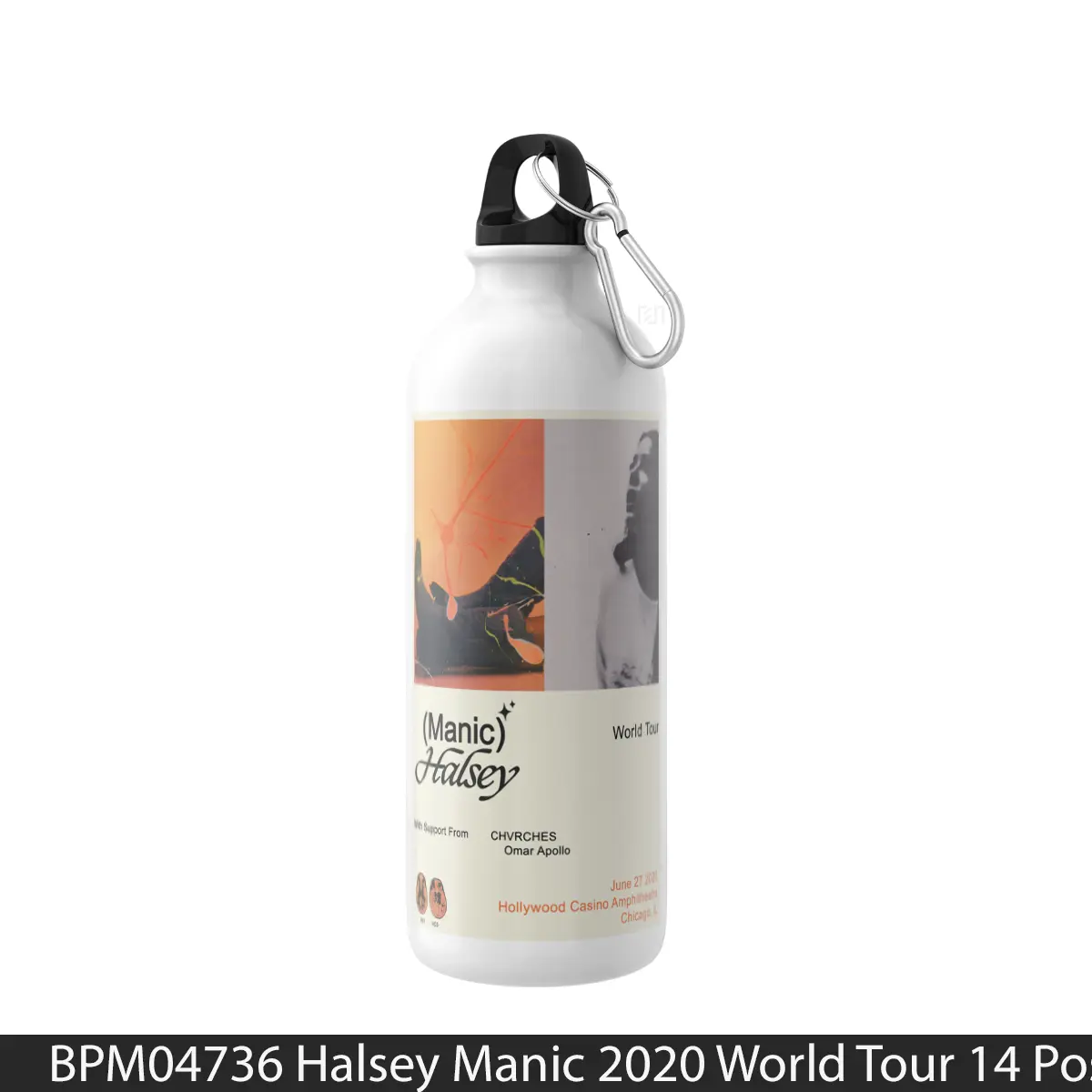 Botol Halsey Manic 2020 World Tour 14 - Music Sport Bottle