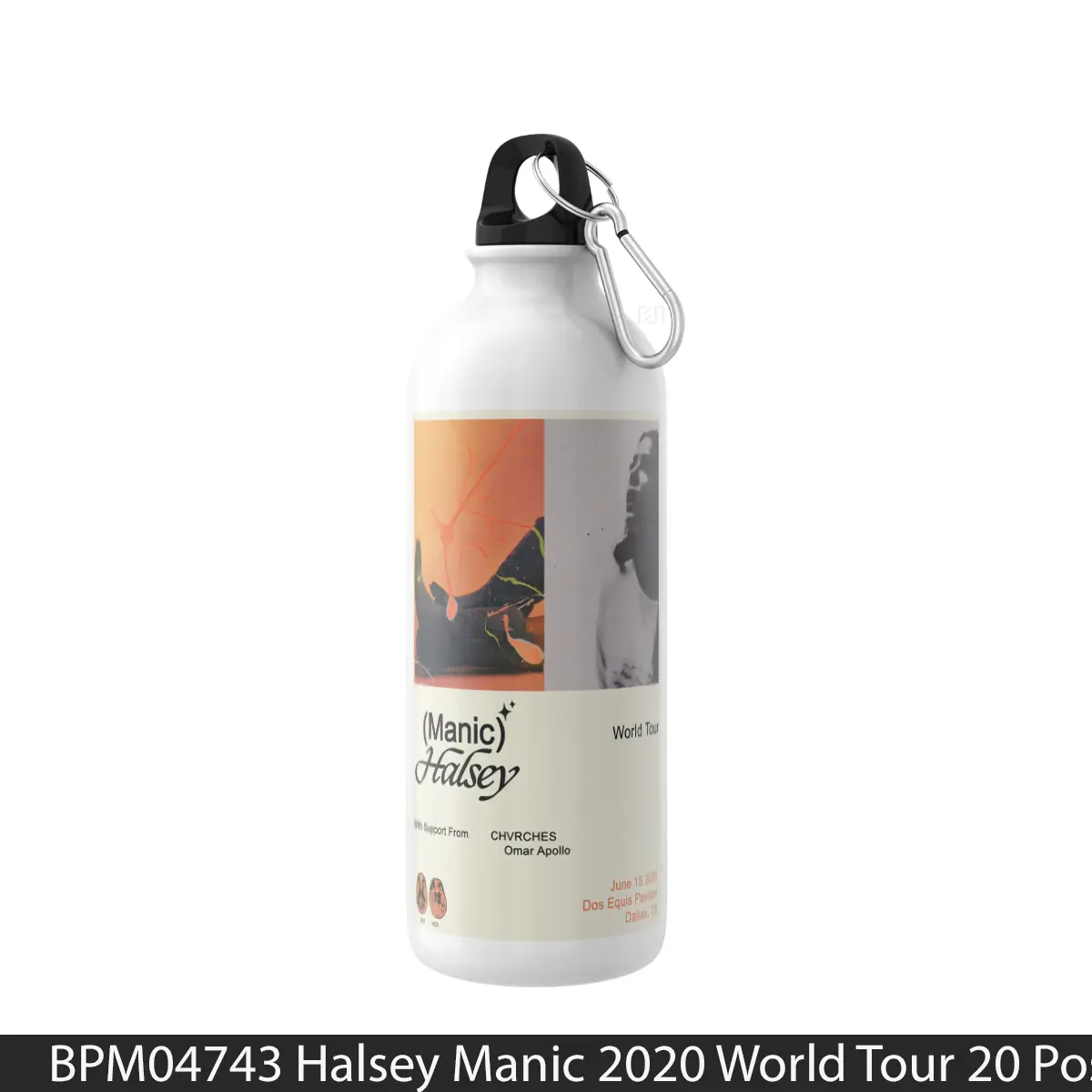 Botol Halsey Manic 2020 World Tour 20 - Music Sport Bottle