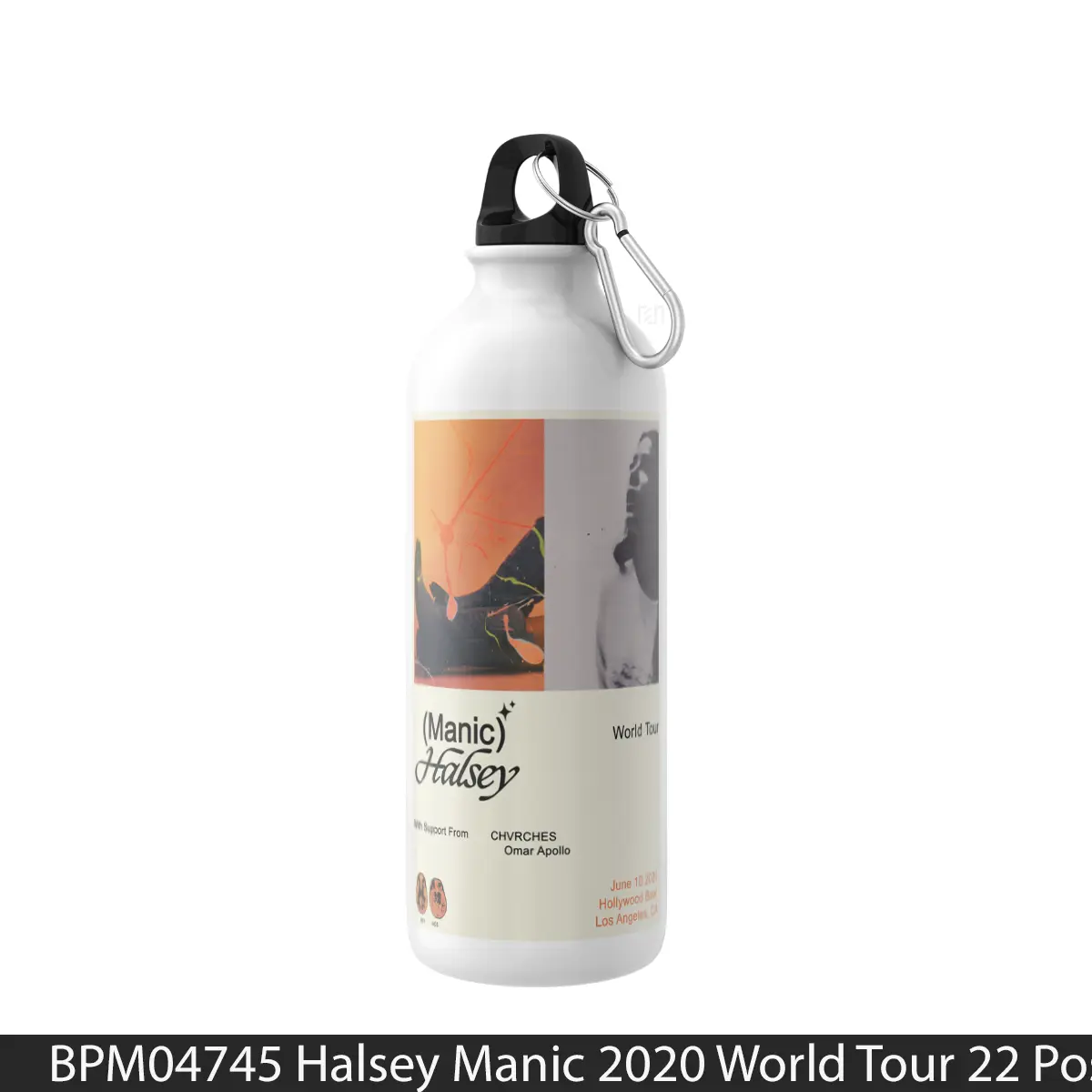 Botol Halsey Manic 2020 World Tour 22 - Music Sport Bottle