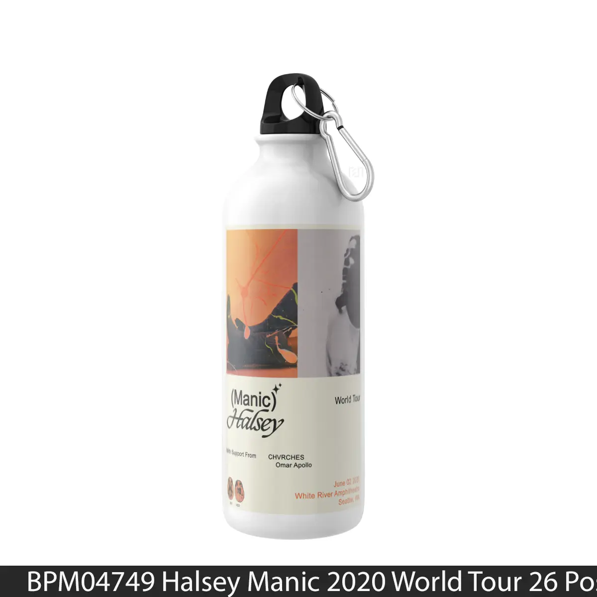 Botol Halsey Manic 2020 World Tour 26 - Music Sport Bottle