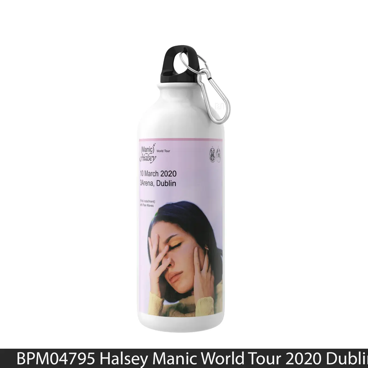 Botol Halsey Manic World Tour 2020 Dublin - Music Sport Bottle