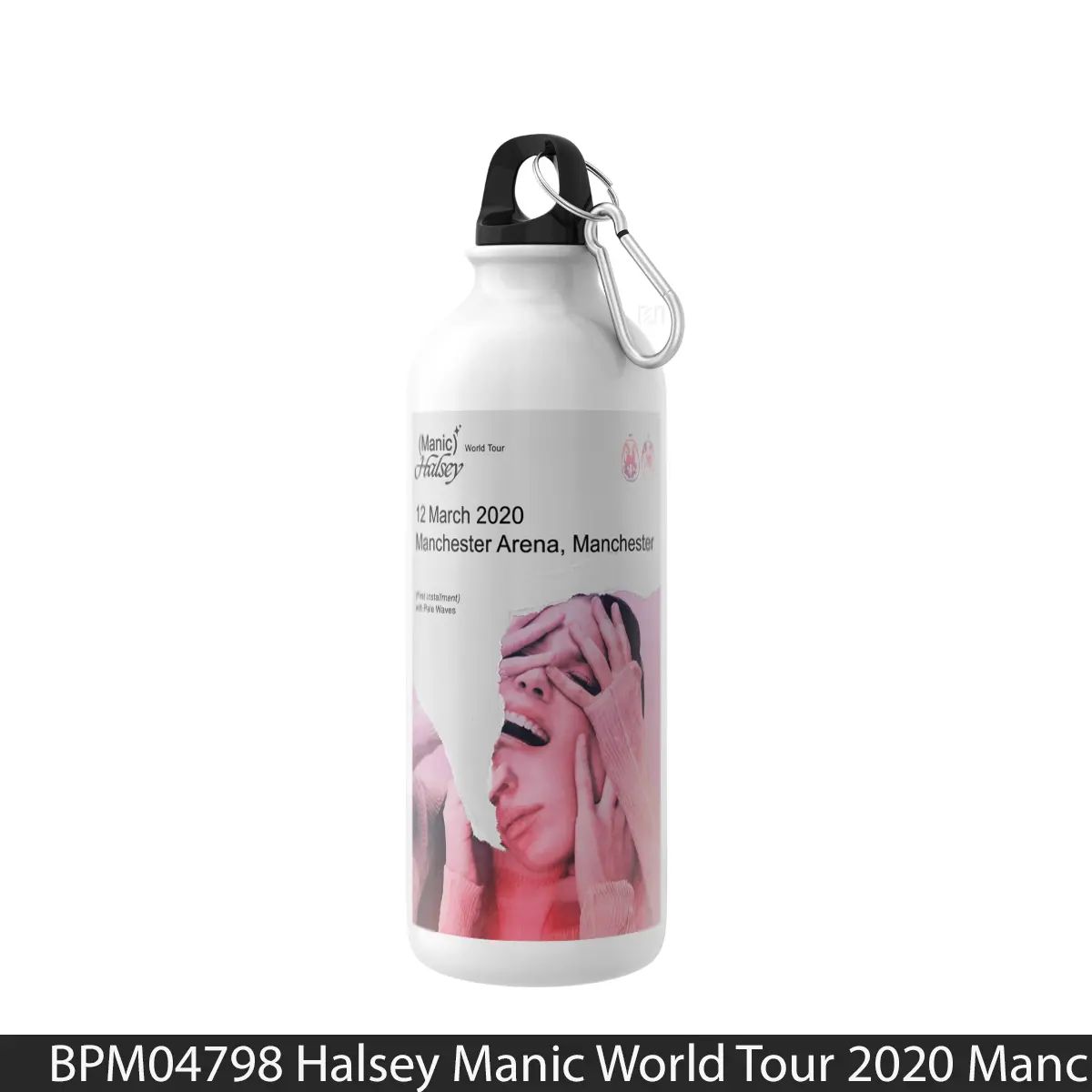 Botol Halsey Manic World Tour 2020 Manchester - Music Sport Bottle