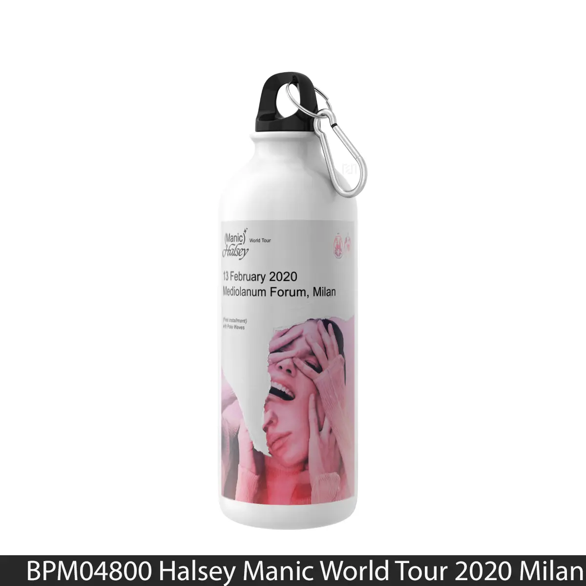 Botol Halsey Manic World Tour 2020 Milan - Music Sport Bottle