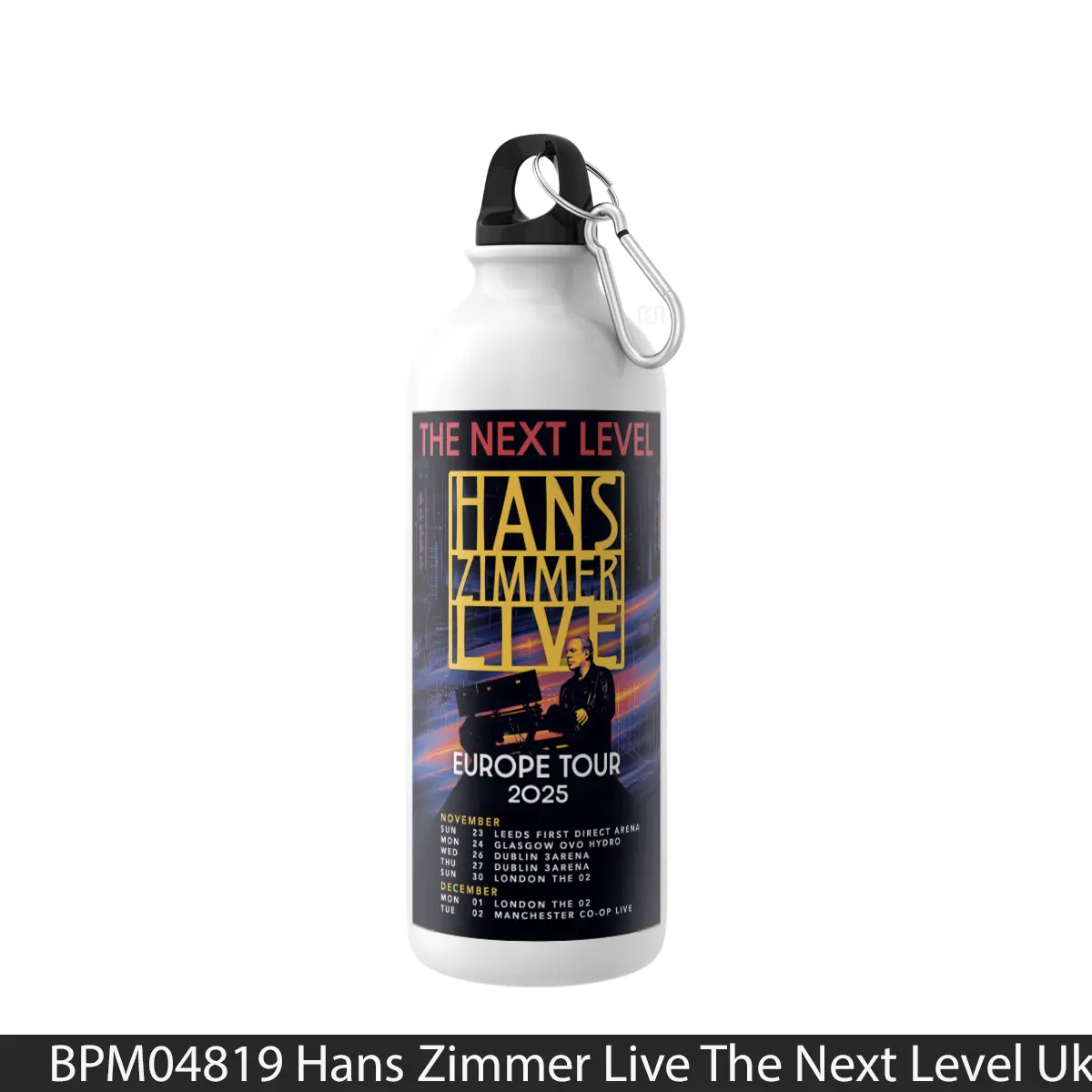 Botol Hans Zimmer Live The Next Level Uk Arena Tour 2025 - Music Sport Bottle
