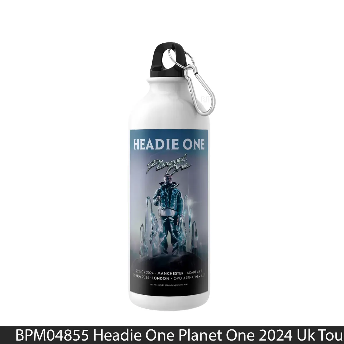 Botol Headie One Planet One 2024 Uk Tour - Music Sport Bottle