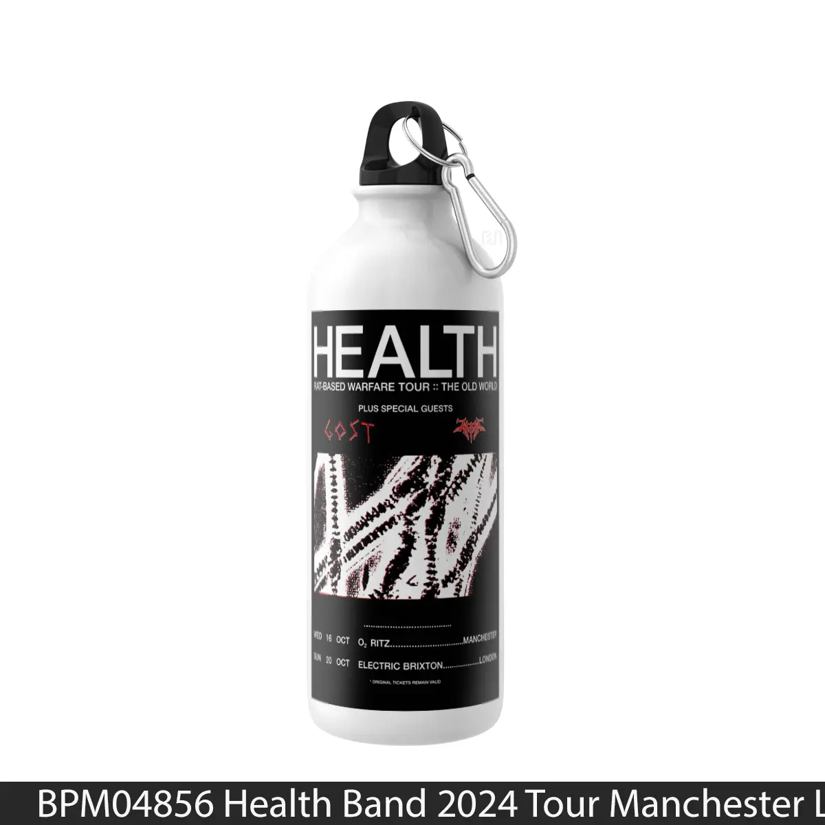 Botol Health Band 2024 Tour Manchester London - Music Sport Bottle