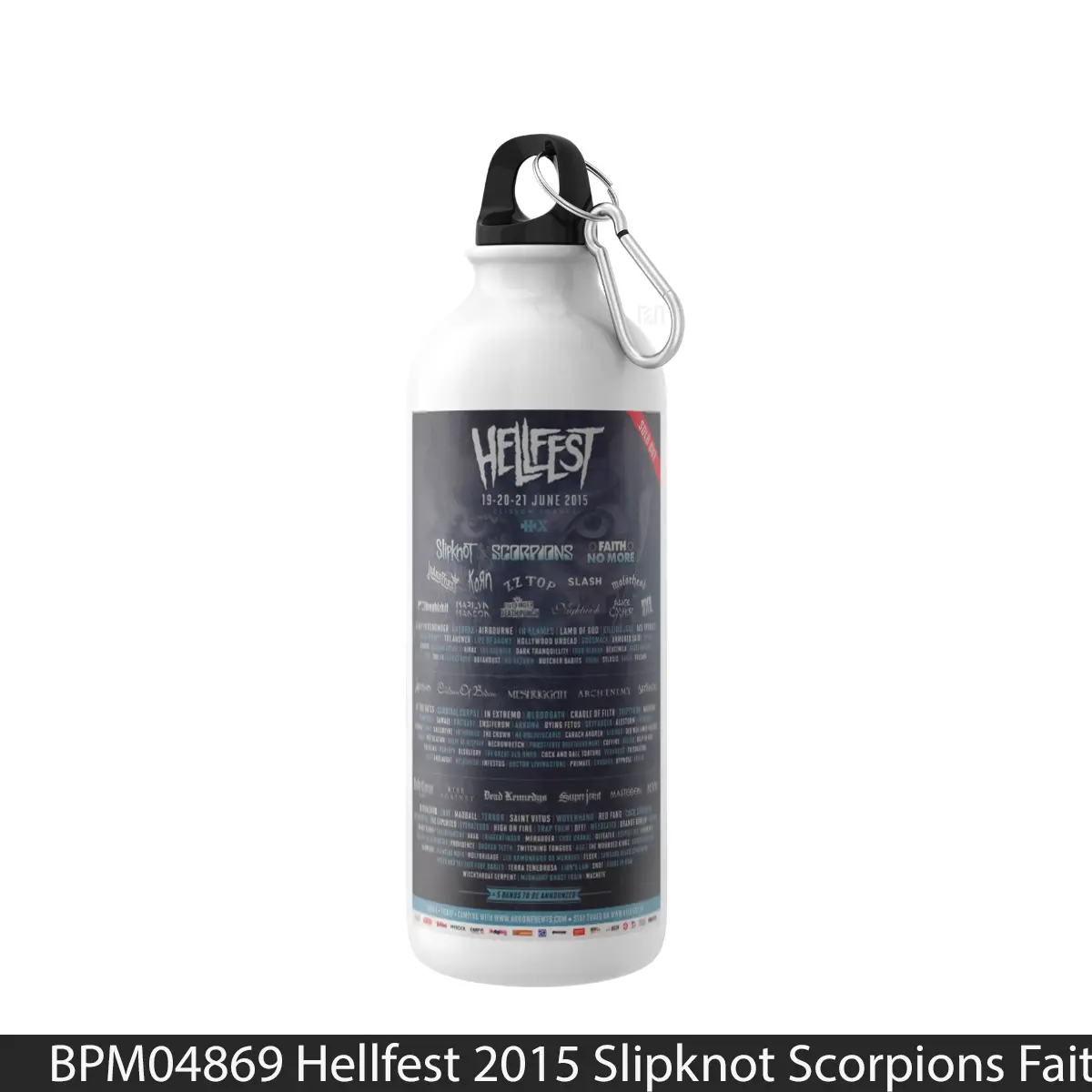 Botol Hellfest 2015 Slipknot Scorpions Faith No More - Music Sport Bottle