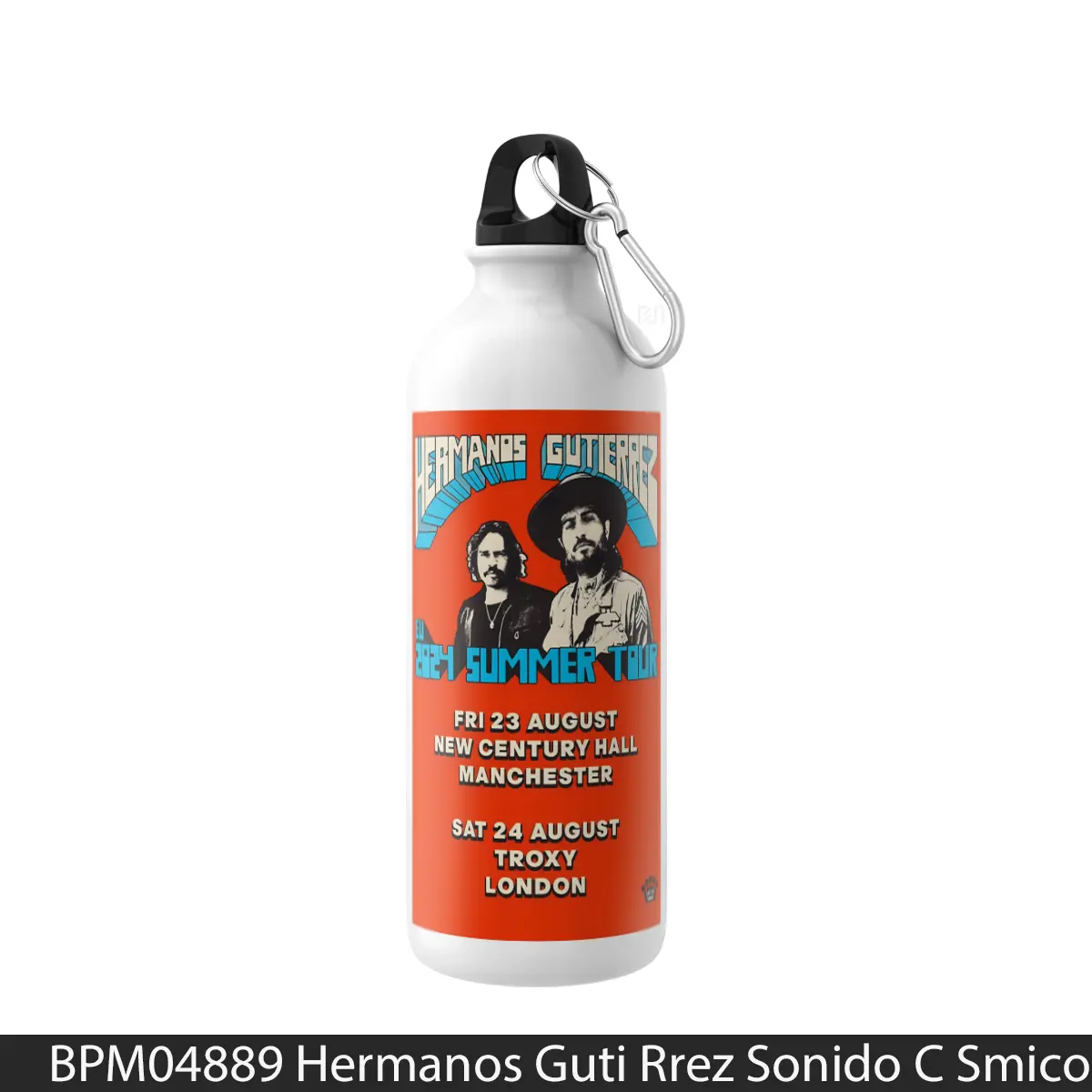 Botol Hermanos Guti Rrez Sonido C Smico Uk Tour 2024 Manchester - Music Sport Bottle