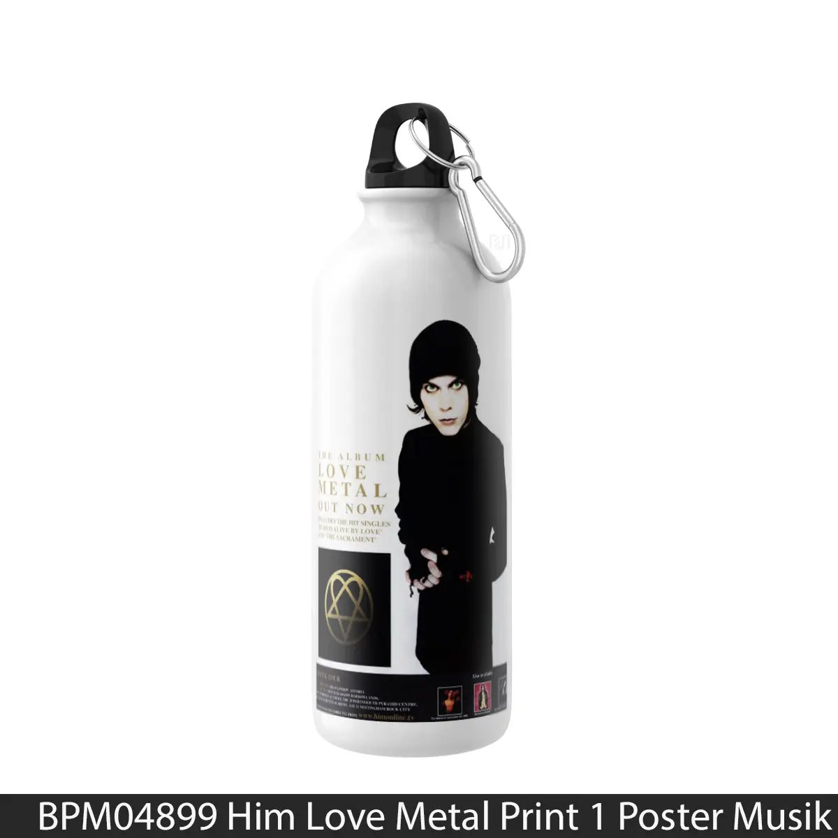 Botol Him Love Metal Print 1 - Music Sport Bottle