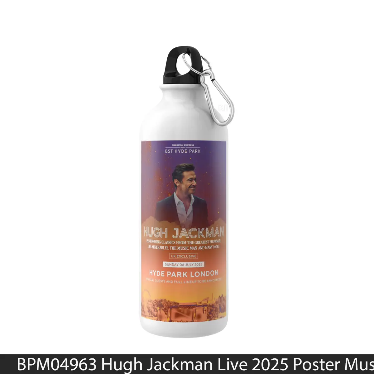 Botol Hugh Jackman Live 2025 - Music Sport Bottle