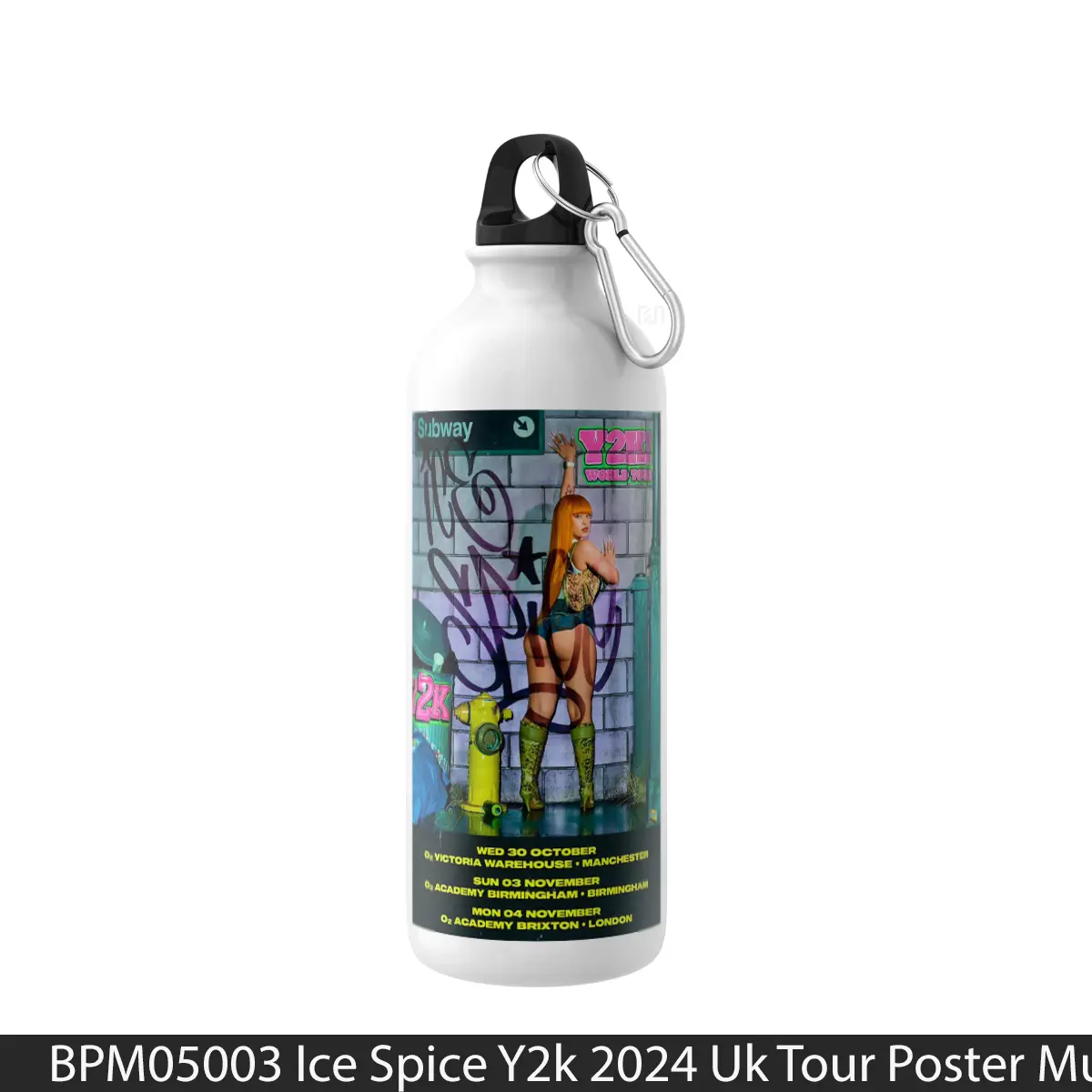 Botol Ice Spice Y2K 2024 Uk Tour - Music Sport Bottle